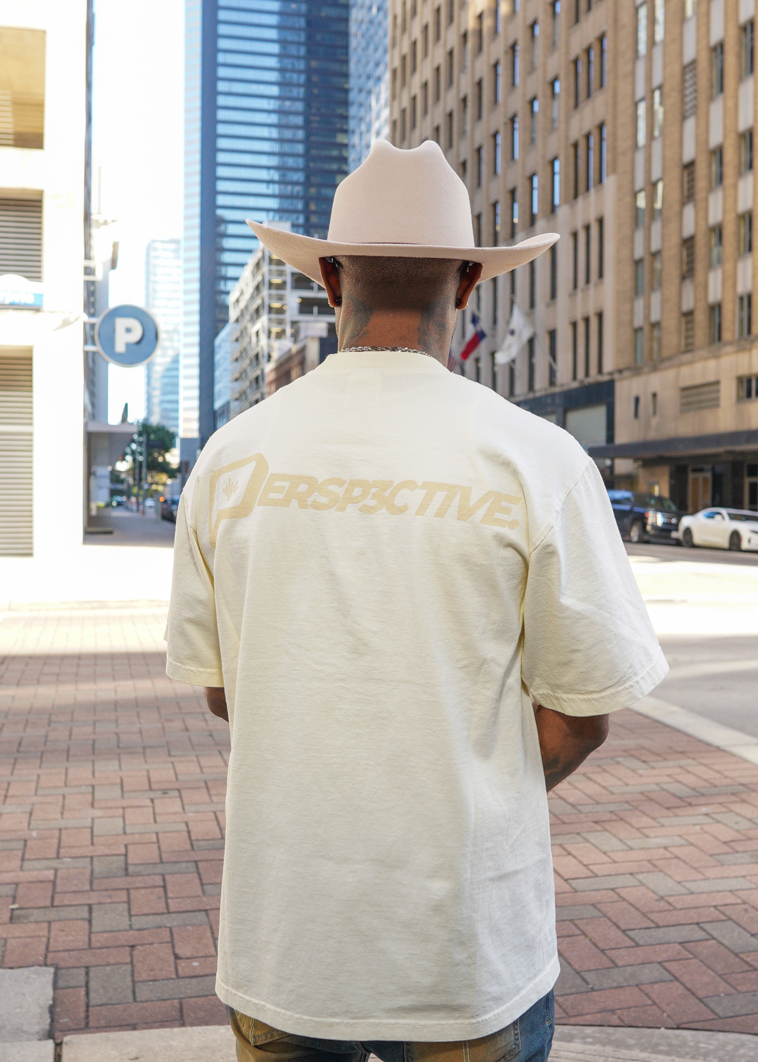 PERSP3CTIVE Oversized Tee (Cream)