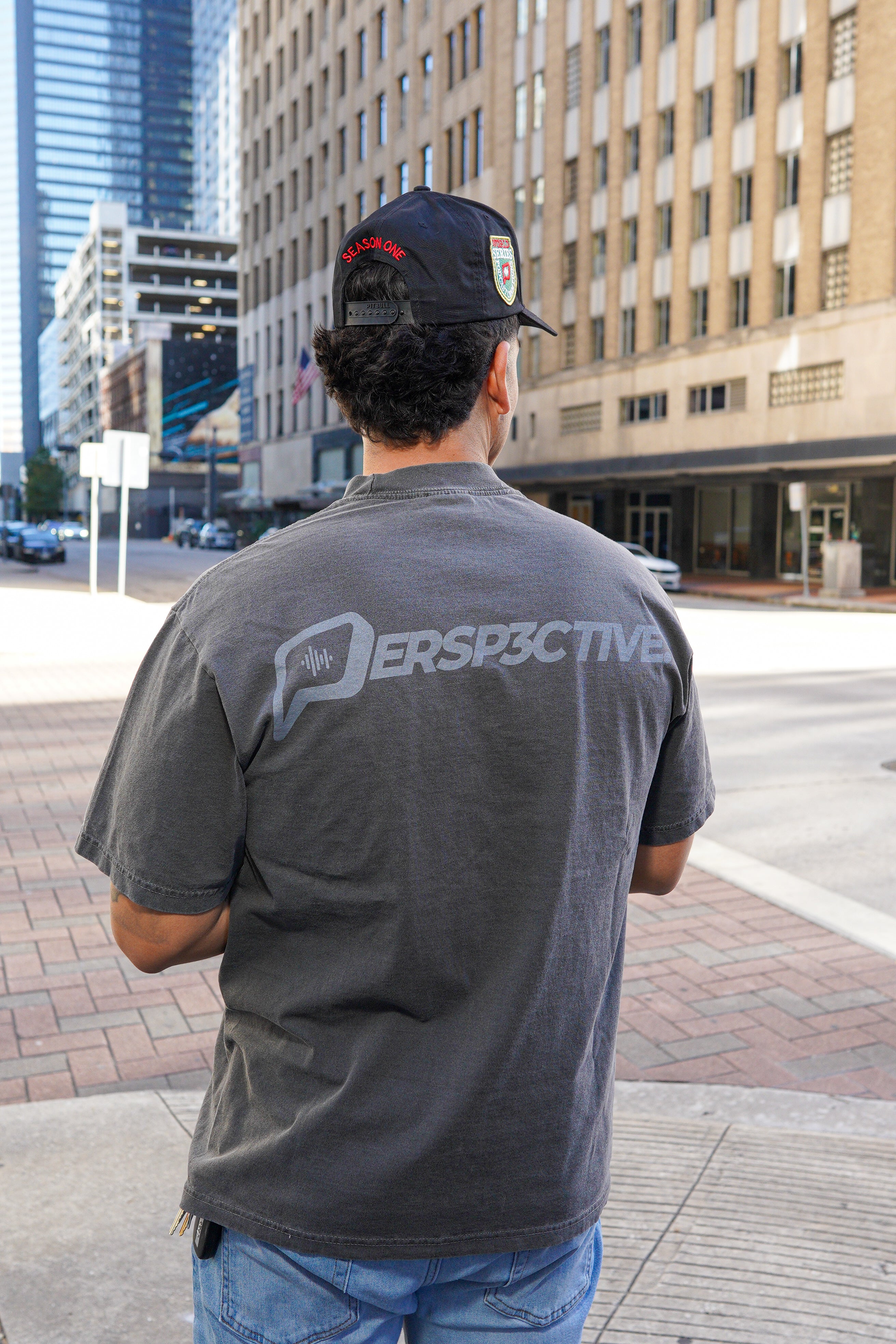 PERSP3CTIVE Oversized Tee (Charcoal)